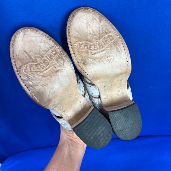 🚫SOLD! •NWOT |•FREEBIRD🦅BY STEVEN•| Albuquerque Sandals Beige Cream Tan Size - Picture 13 of 16